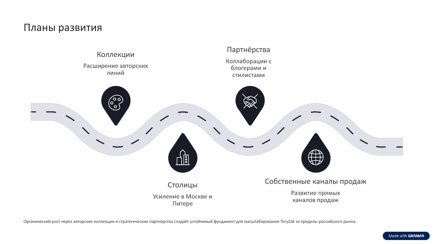 Планы развития ToryZak
