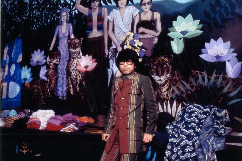 Кензо Такада в своем первом парижском магазине Jungle Jap, 1970-е
